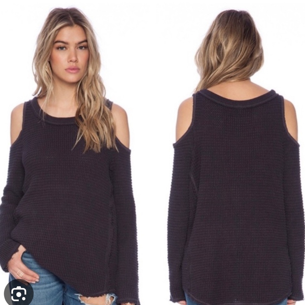 Free People Cold Shoulder Sweater